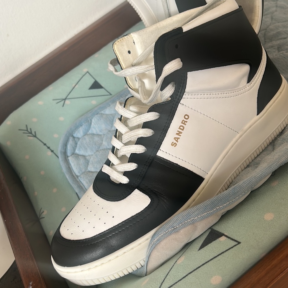 Sandro two tone high top sneakers - Picture 5 of 10